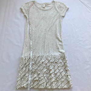 J.Crew Crewcuts girls dress 14 striped ruffle t-shirt cotton 36605 Spring 2011